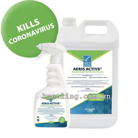 AERIS ACTIVE hóa phẩm vệ sinh khử khuẩn TIÊU DIỆT VIRUS CORONA