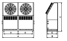 Chiller giải nhiệt gió dạng thổi nghiêng